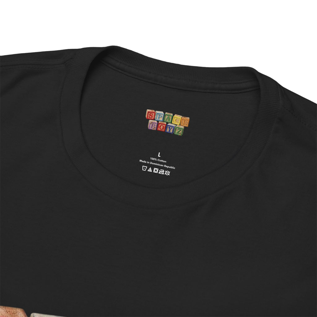 Graphic Tee — 'SPACE BOYZ' Vintage Wooden Block Logo
