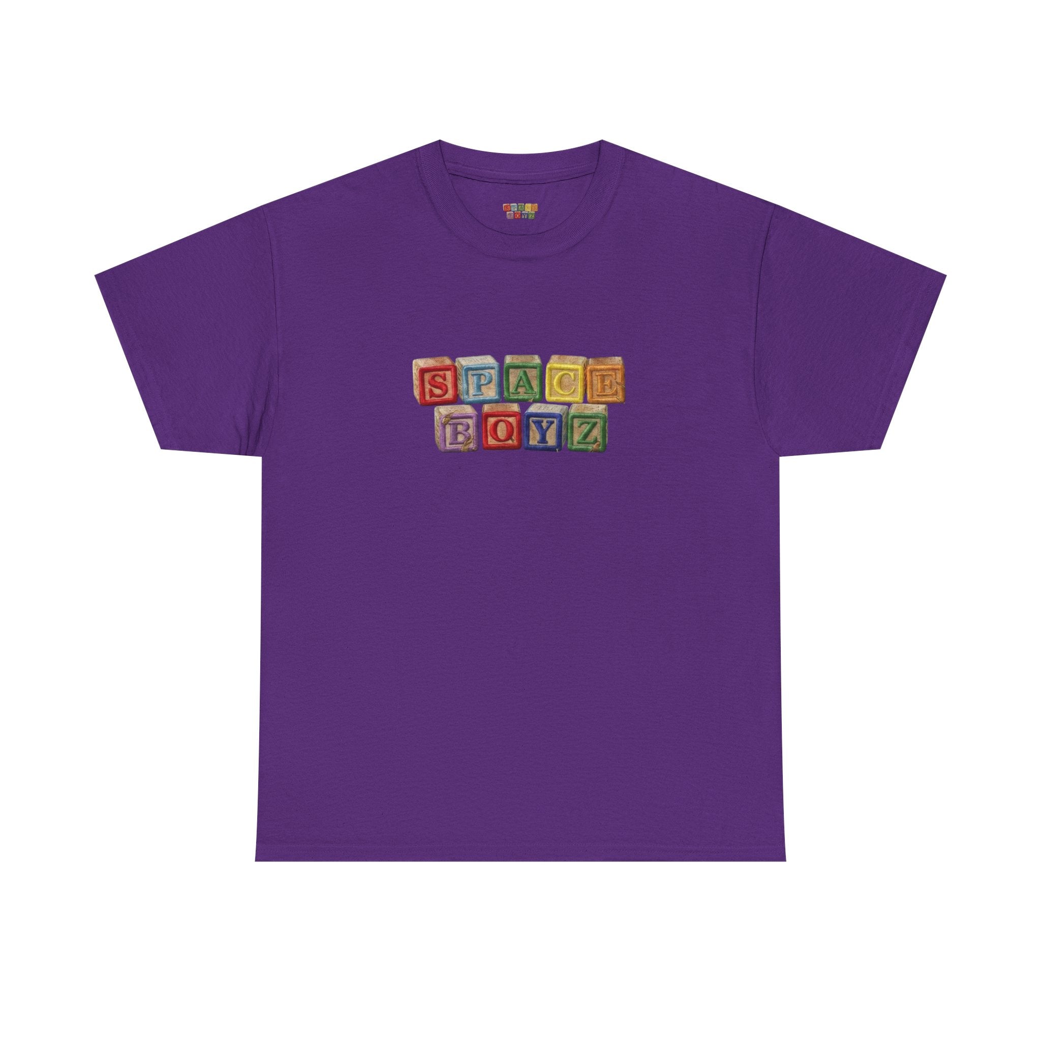 Graphic Tee — 'SPACE BOYZ' Vintage Wooden Block Logo