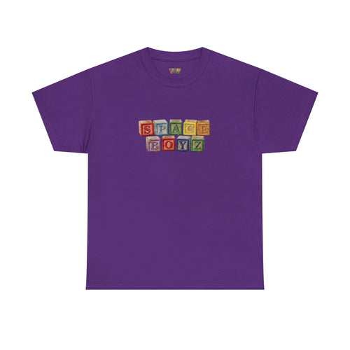 Graphic Tee — 'SPACE BOYZ' Vintage Wooden Block Logo